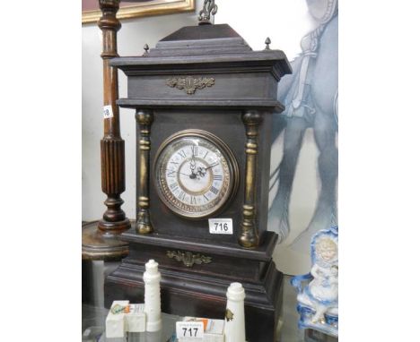 An Edwardian style mantel clock.