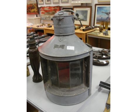 A WWII Naval Port ship's lamp