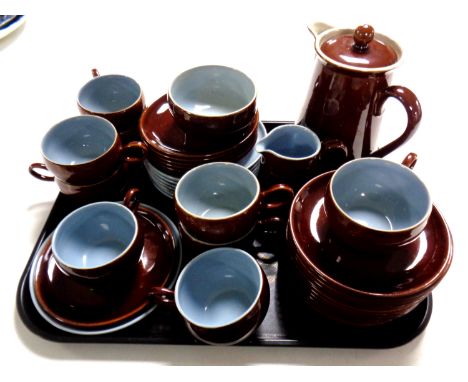 A 38 piece Denby tea service 