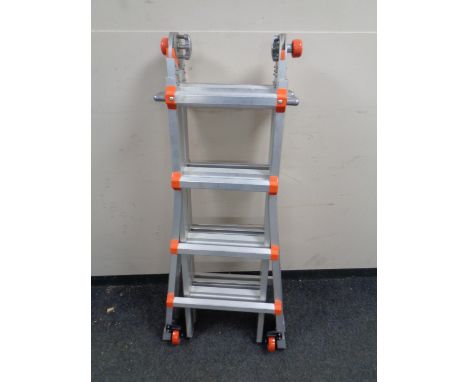 An aluminium Little Giant ladder system  