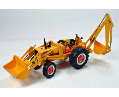 An extremely rare 1/16 plastic issue model of the Case CK Construction King 580 Backhoe Loader Tractor. This Empire made (Hon