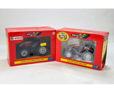 Britains 1/32 Farm Duo comprising Steyr 6135 Tractor and Fiatagri M160. NM in Boxes. (2)
