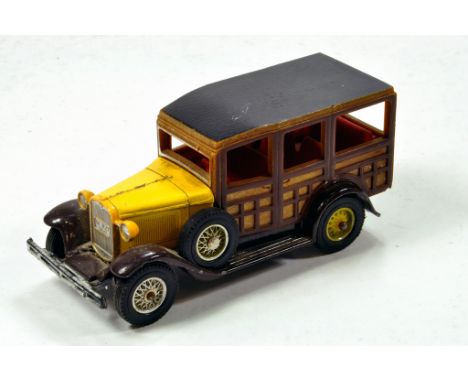 Matchbox Models of Yesteryear Y21 Ford Model A Woody Wagon Factory Preproduction Trial comprising unusual orange bonnet and l