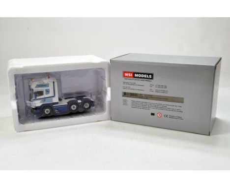 WSI 1/50 Diecast Precision Truck Issue comprising Scania Streamline Tractor in livery of Lars Justesen. NM in Box.