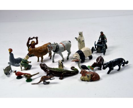 9 Vintage Miniature Lead Farm Miscellaneous 2024 Accessories Britains and Other