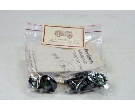 Scarce Browns Model 1/32 White Metal Tractor Kit Comprising Fordson Standard. Complete but started. 
