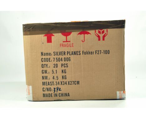 Silver Planes Promotional Aircraft Diecast issues comprising tradebox of Fokker F27-100. NM to M in Boxes. (20)