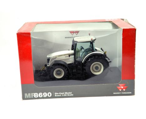 Universal Hobbies 1/32 Farm Issue Comprising Massey Ferguson 8690 White Edition Tractor. NM in Box.