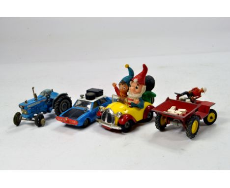 Unboxed Diecast Group comprising various issues from Corgi and one other. Noddy Car. Ford tractor etc. Generally G. (4)