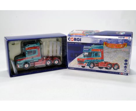Corgi 1/50 Diecast Truck Issue comprising No. CC12835 Scania T Tractor in livery of Pollock. NM in Box.
