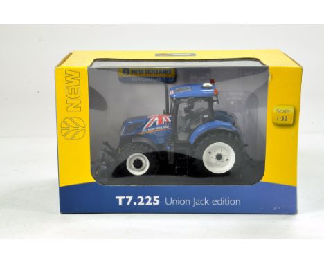 Universal Hobbies 1/32 New Holland T7.225 Union Jack Tractor. NM in Box.