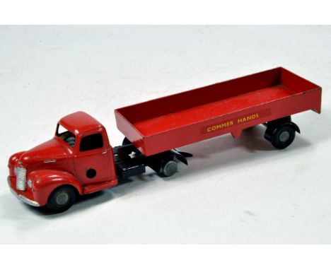Chad Valley Wee-kin clockwork Commer Hands Articulated Truck and trailer. Scarce model needs attention but is still generally