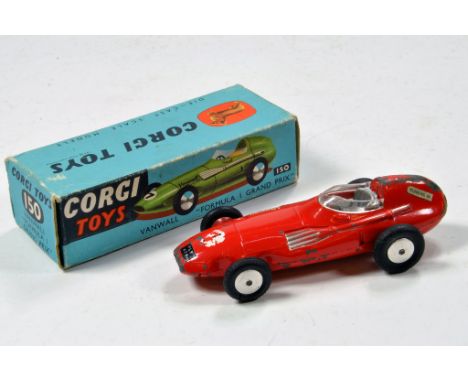Corgi No. 150 Vanwall Formula 1 Grand Prix Racing Car with red body. G in VG Box.