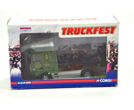 Corgi 1/50 Diecast Truck Issue comprising Truckfest Special No. CC13223 DAF XF Tractor in livery of Gill and son. NM in Box.