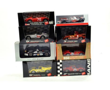 A selection of diecast 1/43 Sports Racing Car issues comprising mainly Brumm. NM in Boxes. (8)