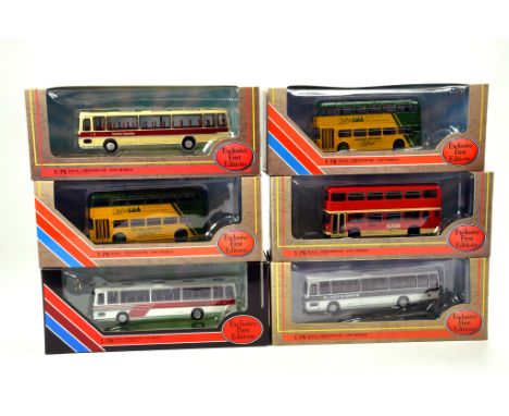 EFE 1/76 diecast Bus group comprising various issues. Generally NM to M in Boxes. (6)