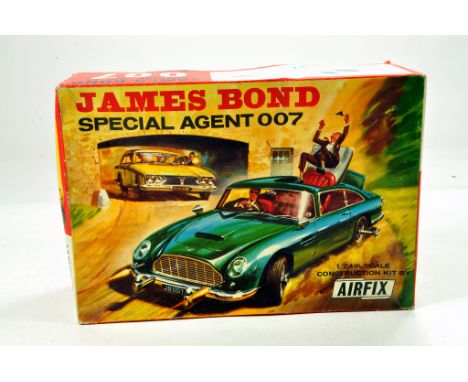 Airfix 1/24 scale James Bond 007 Aston Martin DB5 plastic kit. Appears complete hence E in E Box.