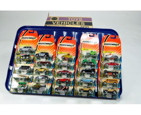 Matchbox 1-75 Modern Series Blister Packs comprising various issues, including some promotional harder to find variations. Ge
