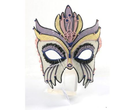 A Lladro 'Fire Dancer' mask, with perspex stand, in original box