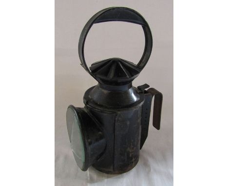 LNER LOCO railway lamp (glass broken) H 31 cm