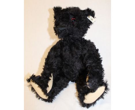 Steiff black mohair limited edition Titanic bear with growler, height 48cm, No. 406829