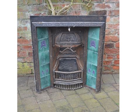 Cast iron Art Nouveau fireplace