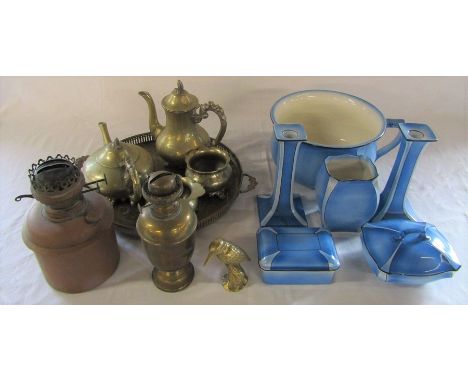 Ceramic part toilet set, lamps and brassware