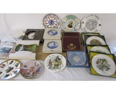 Quantity of collectors plates inc Royal Worcester, Wedgwood and Spode