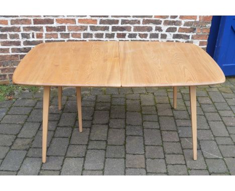 Ercol light elm dining table (extending to 224 cm)