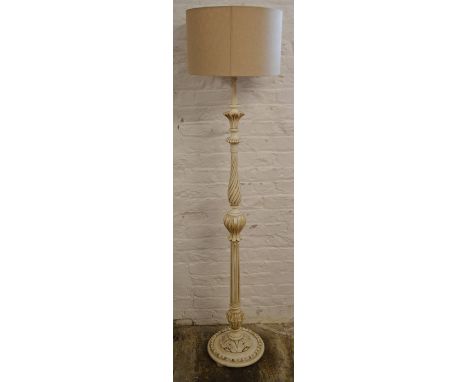 Painted standard lamp
