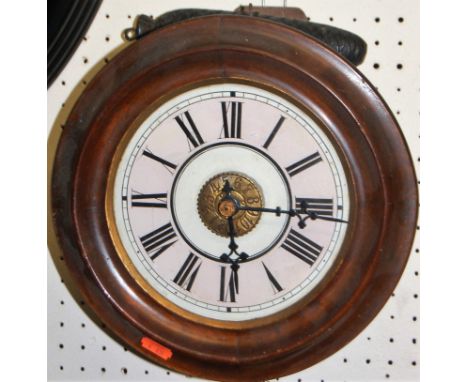 An early 20th century postman's alarm clock, having single weight driven movement 