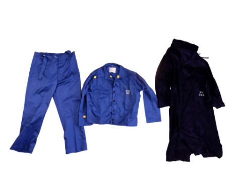 A Second World War US Army Medical Department Convalescent Suit, comprising a coat and trousers, together with a Medical Depa