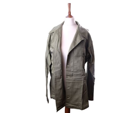 A Second World War US Army HBT jacket
