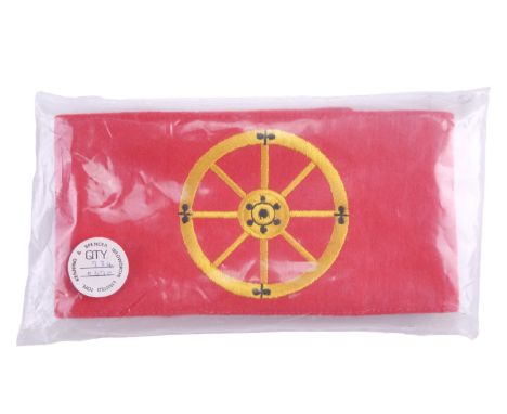 A British Army Royal Logistics Corps Movement Control embroidered arm band, in original Toye, Kenning &amp; Spencer packaging