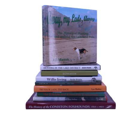 A quantity of books relating to fox hunting