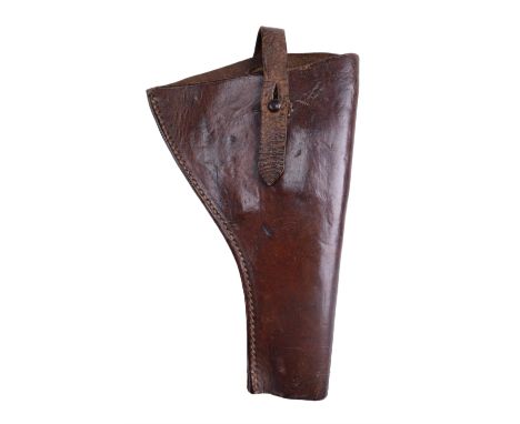 A British army Pattern 1908 leather revolver holster