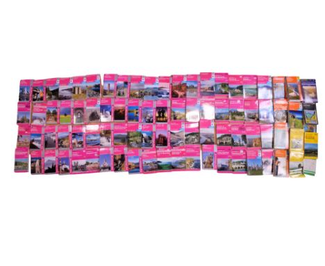 A large quantity of Ordnance Survey and other UK pocket folding maps