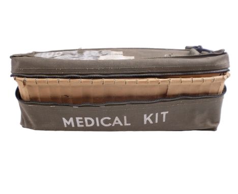 A US Air Force aircraft Type TT-1 Medical Kit together with a splint wire ladder