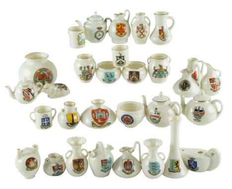 A quantity of W H Goss and other crested China