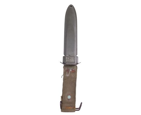 A Second World War US M8 scabbard fro the M3 fighting knife etc
