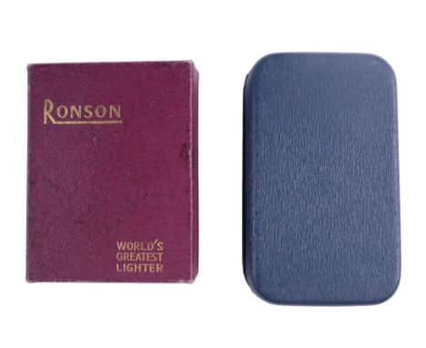 A cased Dunhill lighter together with a Ronson Varaflame