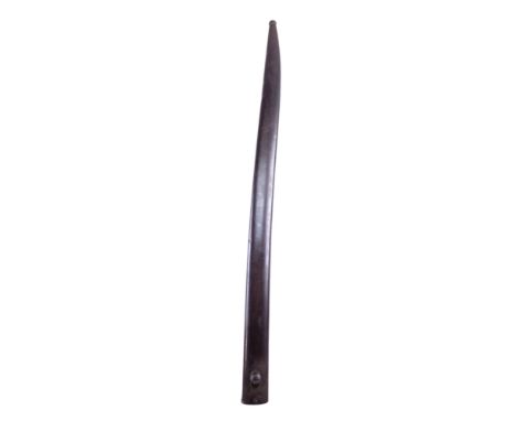 A scabbard from a Victorian artillery yataghan bayonet