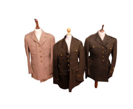 A Second World War US Army 103rd Infantry Division and two other service coats 