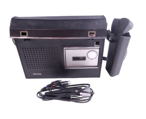 A Phillips cassette recorder N2205 with microphone