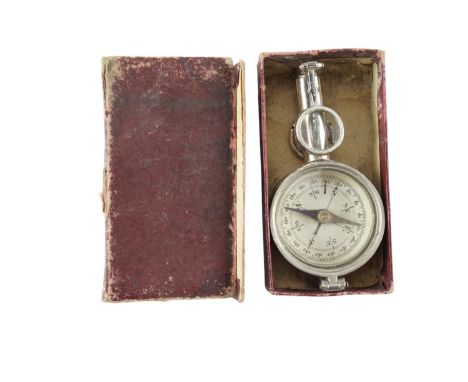 An early 20th Century pocket folding combined magnetic compass and binocular field glasses