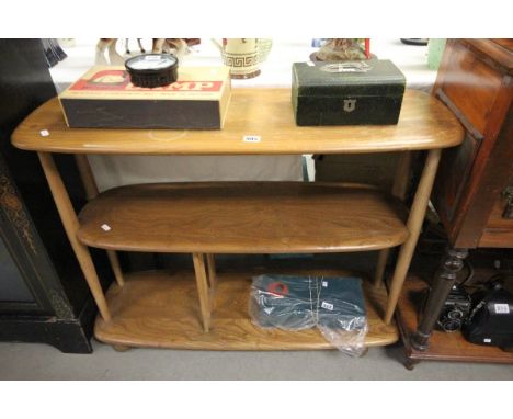 Ercol Pale Elm Open Book Shelf