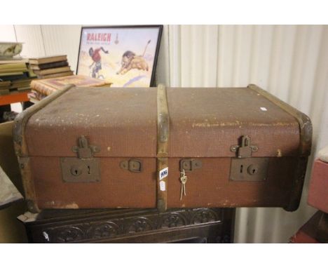 Vintage Wooden Bound Travelling Trunk