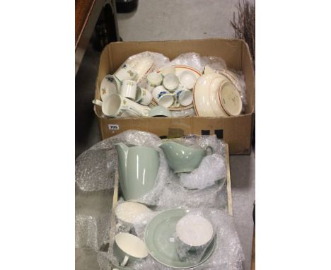 Clarice Cliff Part Dinner Service, Poole Pottery Part Dinner Service and a Crown Ducal Coffee Set