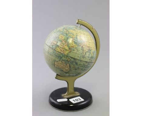 Vintage Chad Valley Tin Plate Globe no. 10174