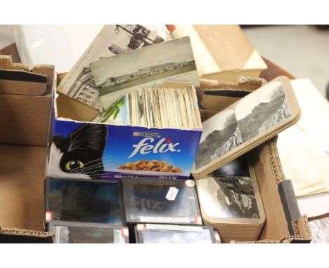 Group of Stereo View Cards and Magic Lantern Slides relating to Canada